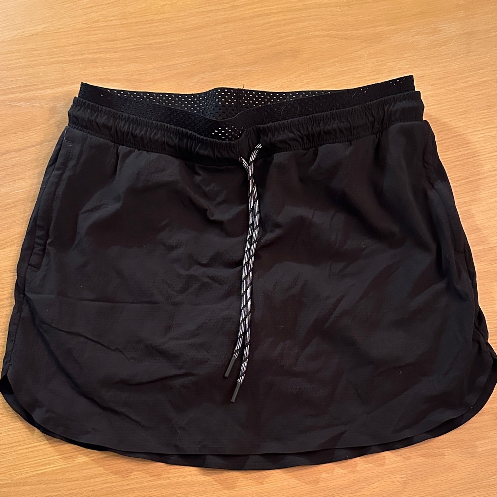 Athleta Black Mesh Skort